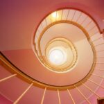 looking up through a spiral staircase - Spousal and Child Support Payments After Death