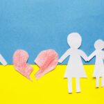 Family cutout symbolizing divorce - top family lawyers in Toronto - Kelly Jordan Family Law.